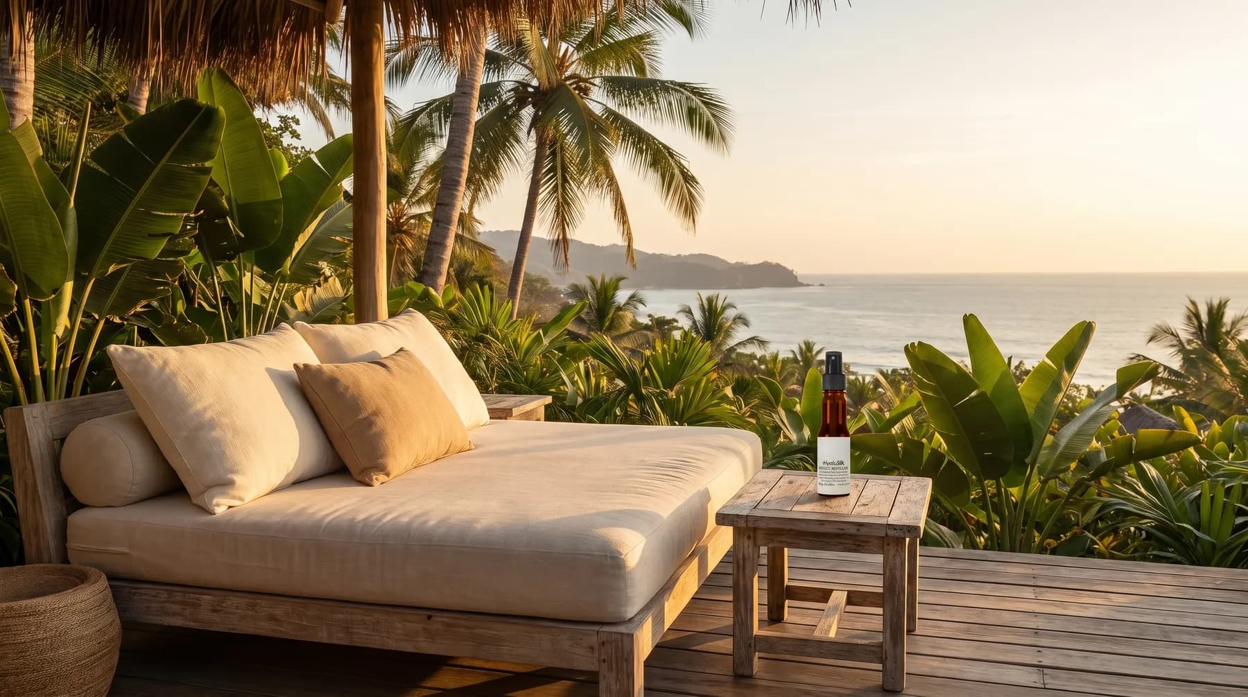 Insect Repellent Heritage en una terraza al atardecer
